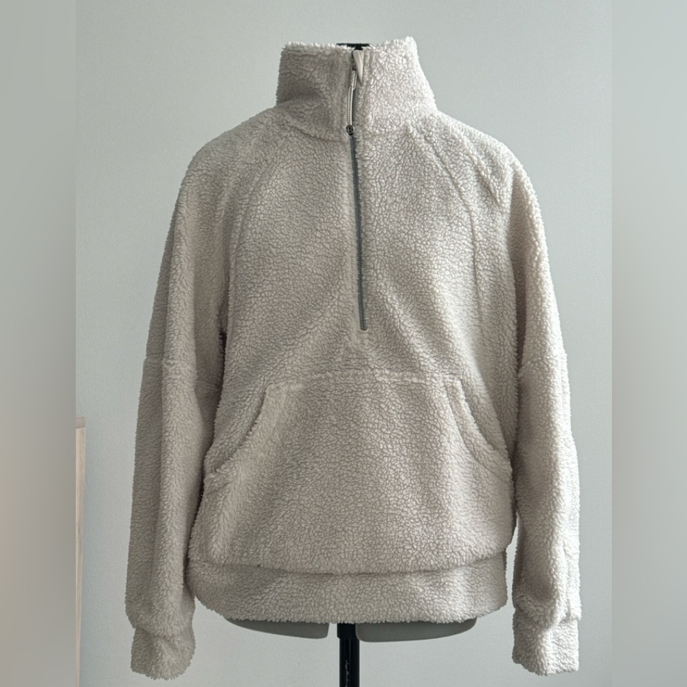 lululemon Cream Sherpa 1/2 Zip Pullover XS/S | Cozy Plush Fleece
